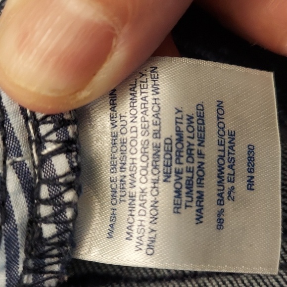 LANDS END Mid Rise Straight Leg Polka Dot Jeans - Picture 13 of 13